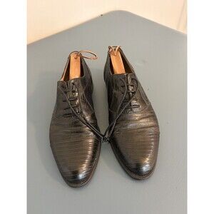 Cesare Paciotti per Stephane Kelian Men's Lizard Skin Shoes Black 10 Shoe Trees